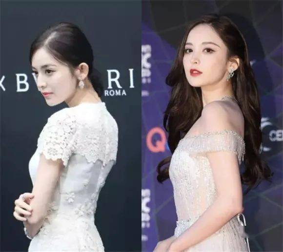 娜扎出席活动的站姿对比