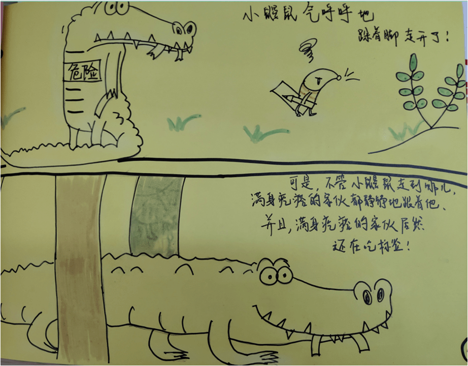 全写作61绘本危险的小鳄鱼文昌中心小学二年级1班郭瑞博