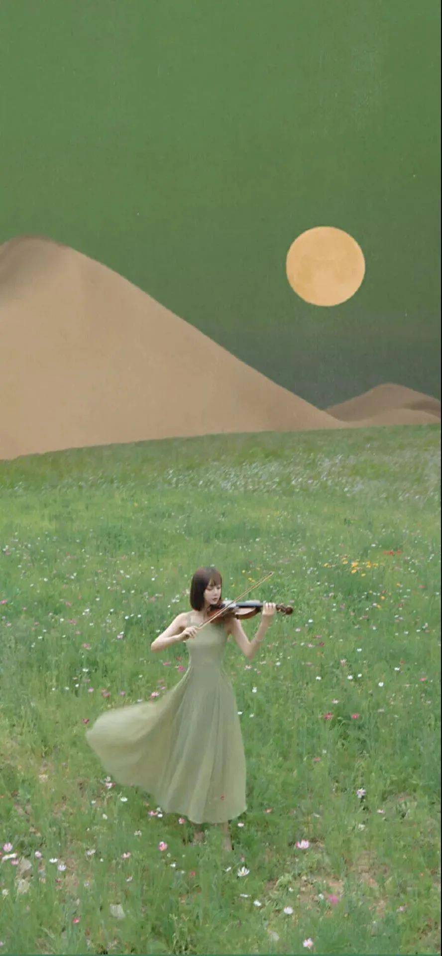 绿色系壁纸送你一片青青草原