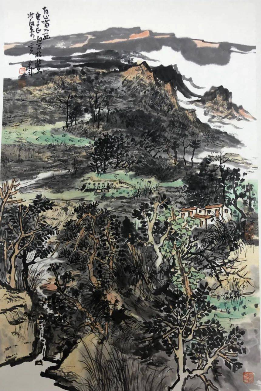 天地大美——王建军中国画作品在通渭隆重举办
