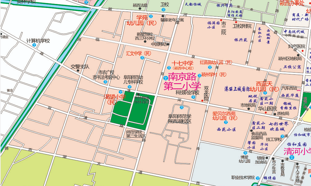 地圖版2020年潁州潁泉潁東學區劃分圖來了超詳細