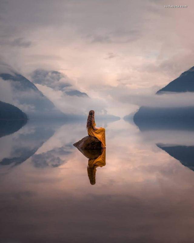 孤独的镜头一个人平静与淡然爱极了这种渺小诗意的情境