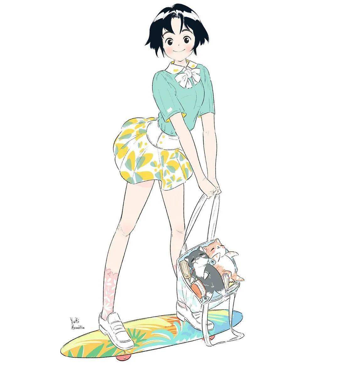 这组漫画风的插画让你感受线条的魅力