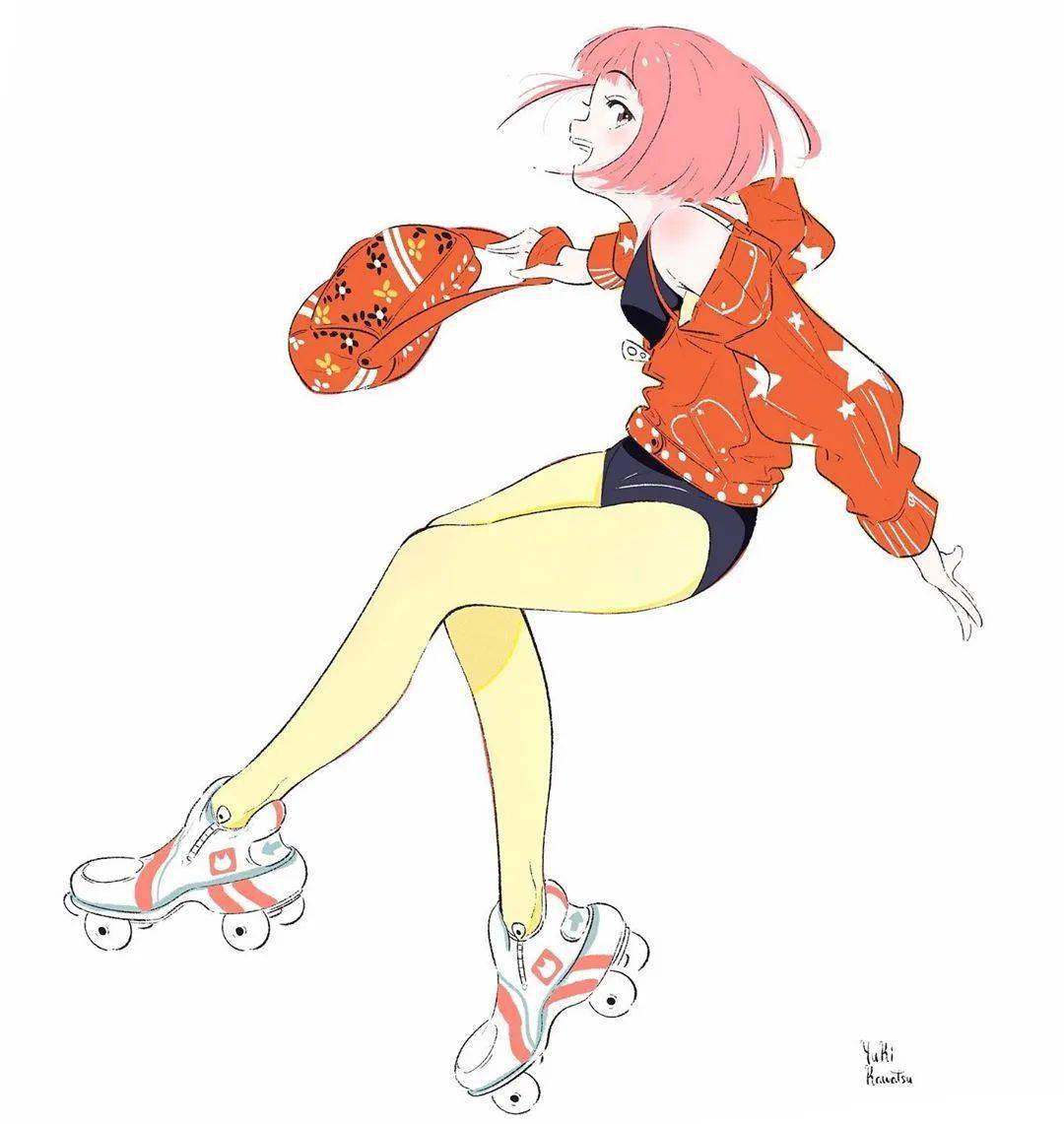 这组漫画风的插画让你感受线条的魅力