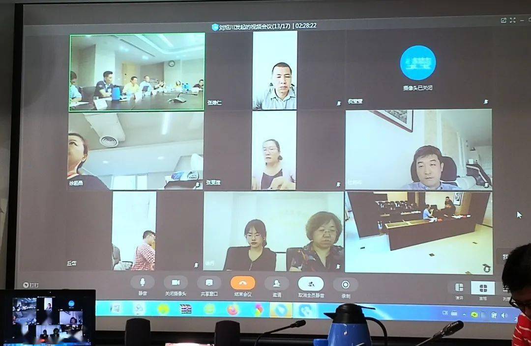 网络视频会议8月19日下午,由台盟上海市委牵头的台盟中央2020年重点