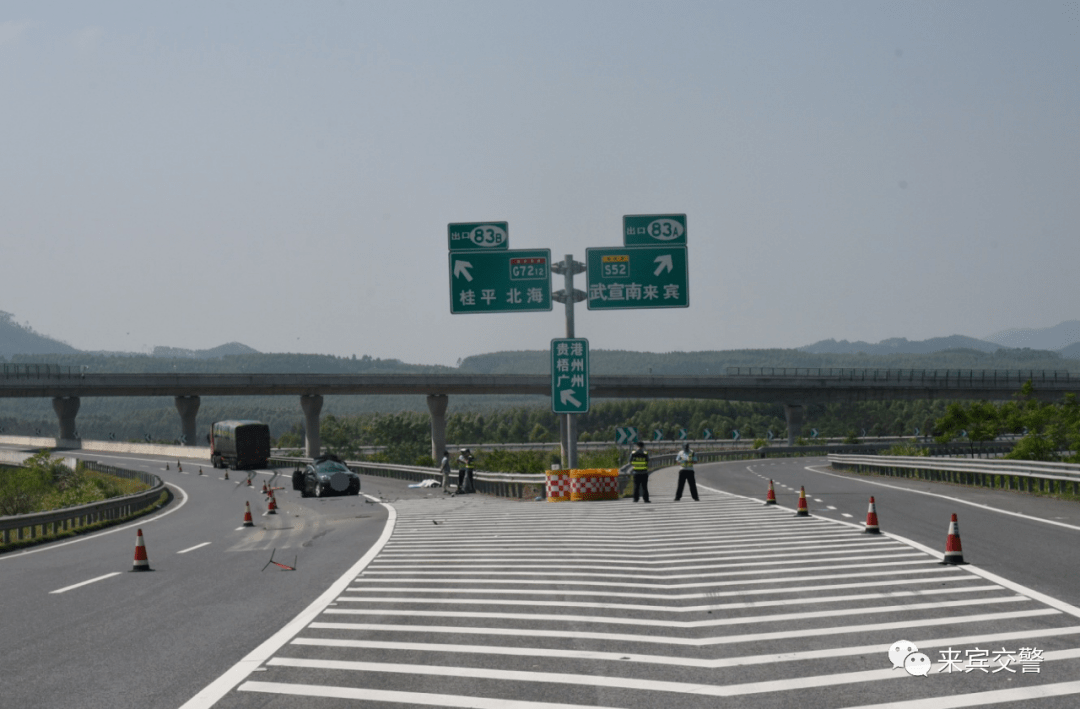 事故(即柳北高速柳州至武宣段)在来宾市辖区g7212泉南高速12支线82km