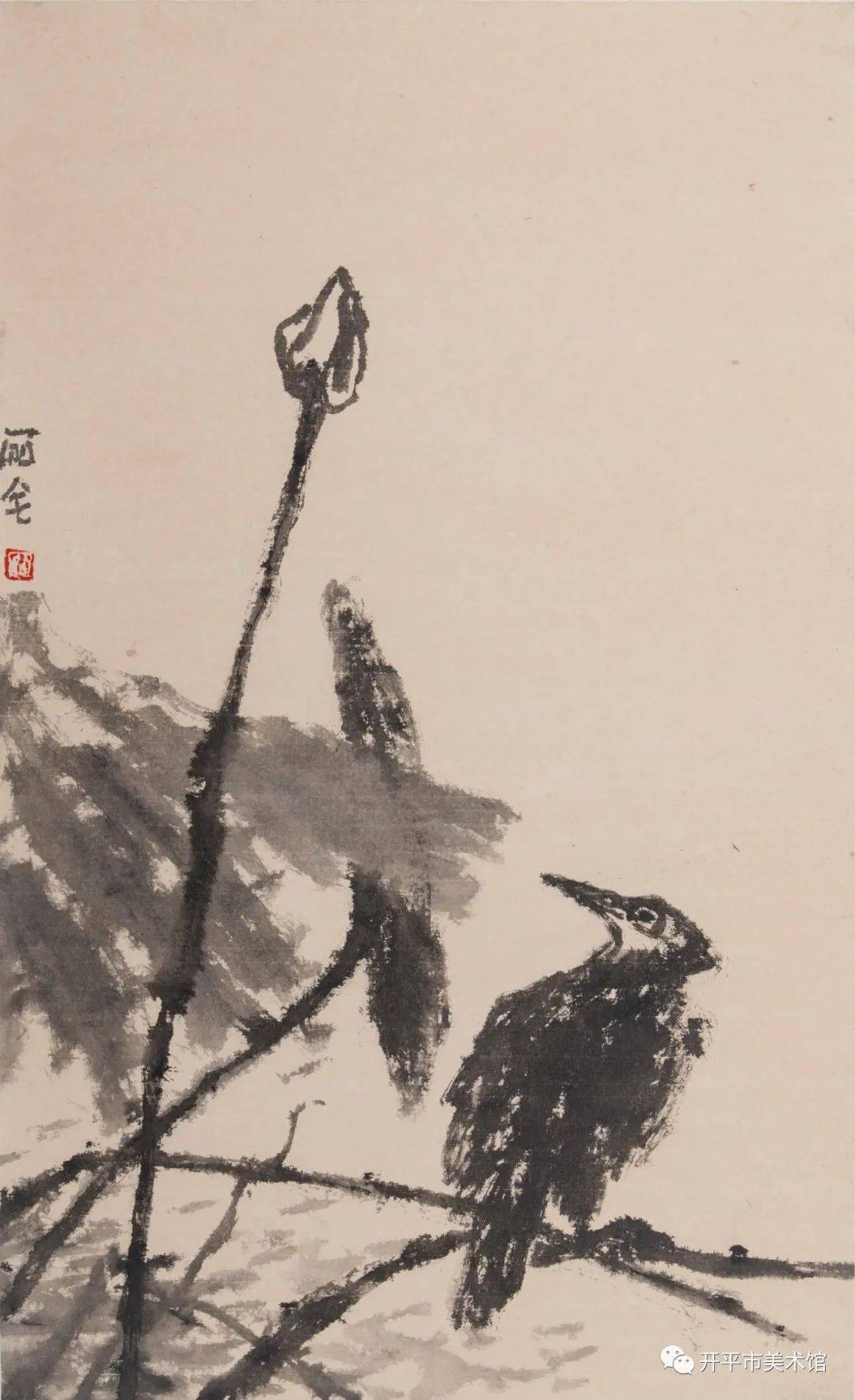 展讯心游物外胡石全中国画作品展在开平市美术馆展出