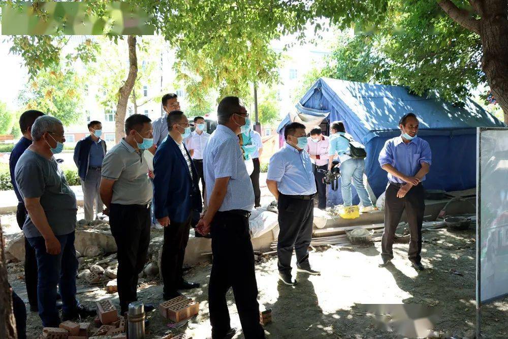 朱志甘到一六五团调研重点项目建设情况