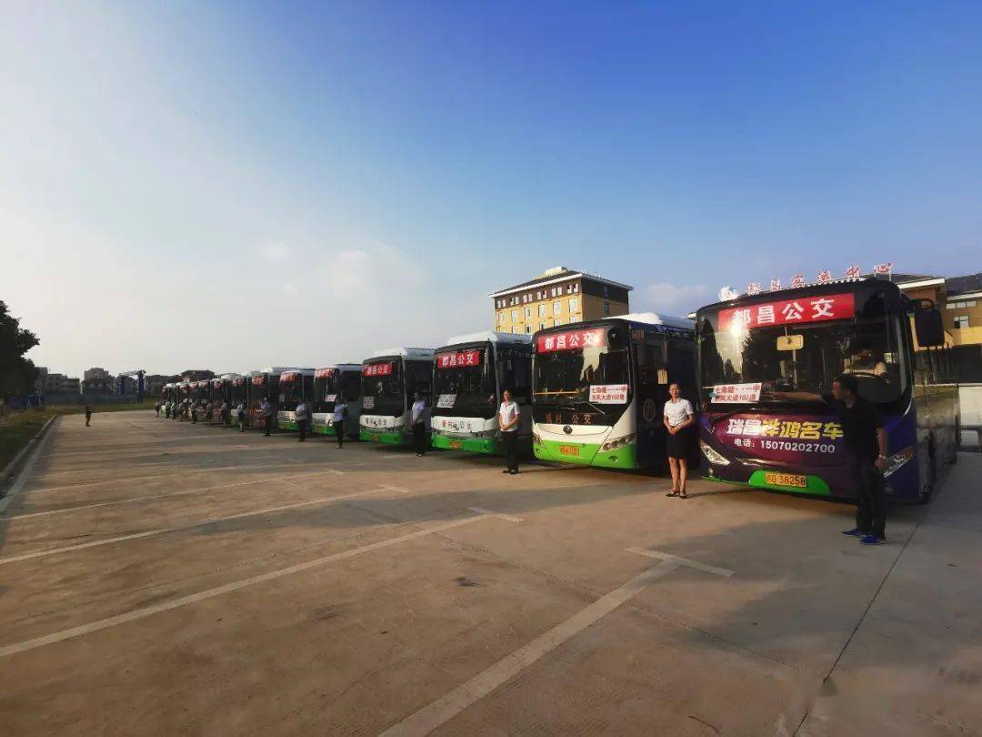 给力都昌县20辆新能源纯电动公交车投入运营了