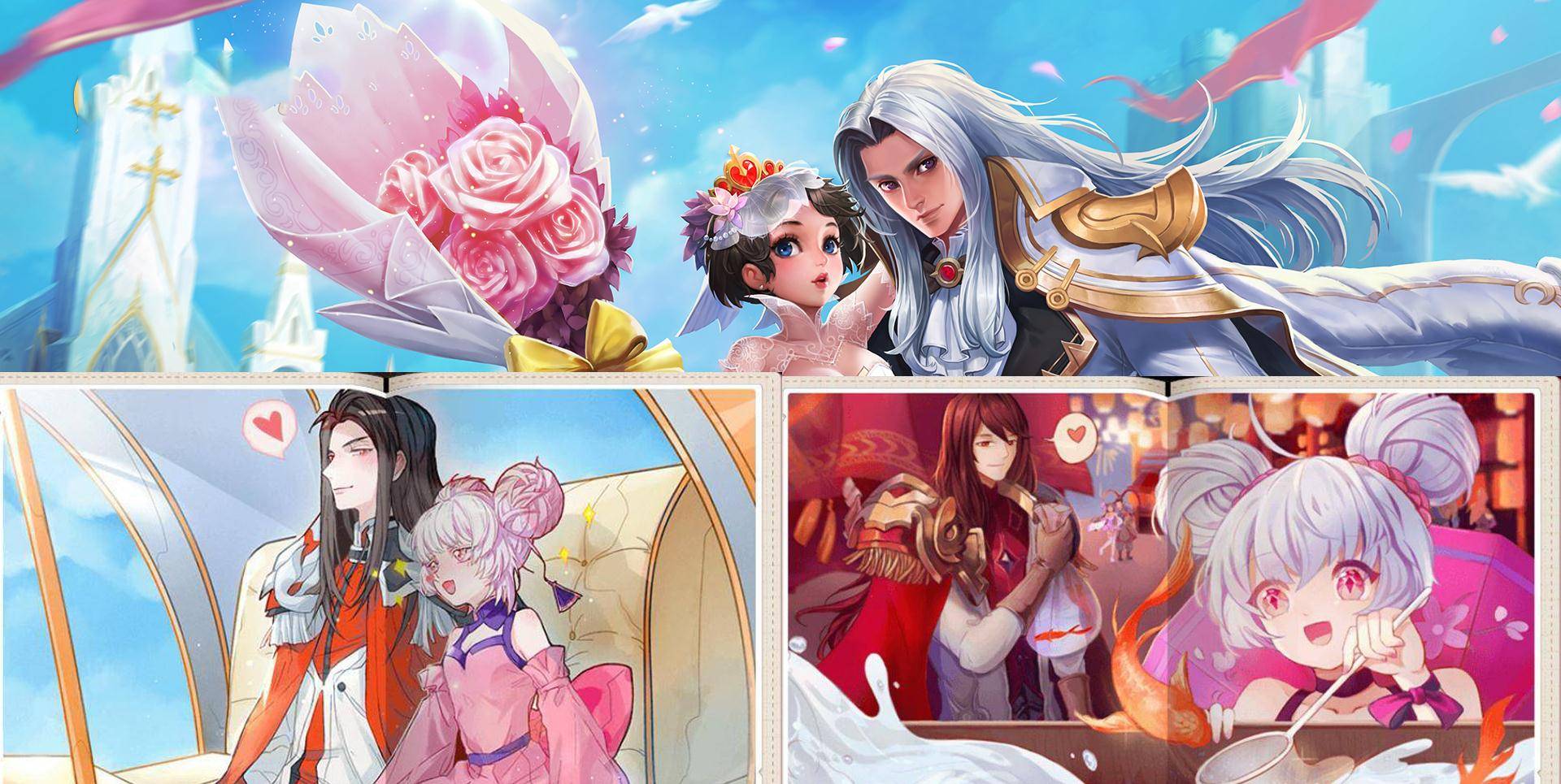 王者荣耀:4对情侣去游乐园玩,怎么看都是小乔和周瑜最甜蜜