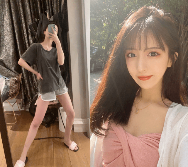 同样是吃鸡美女主播小团团翻车呆妹儿过瘦沫子身材赢太多