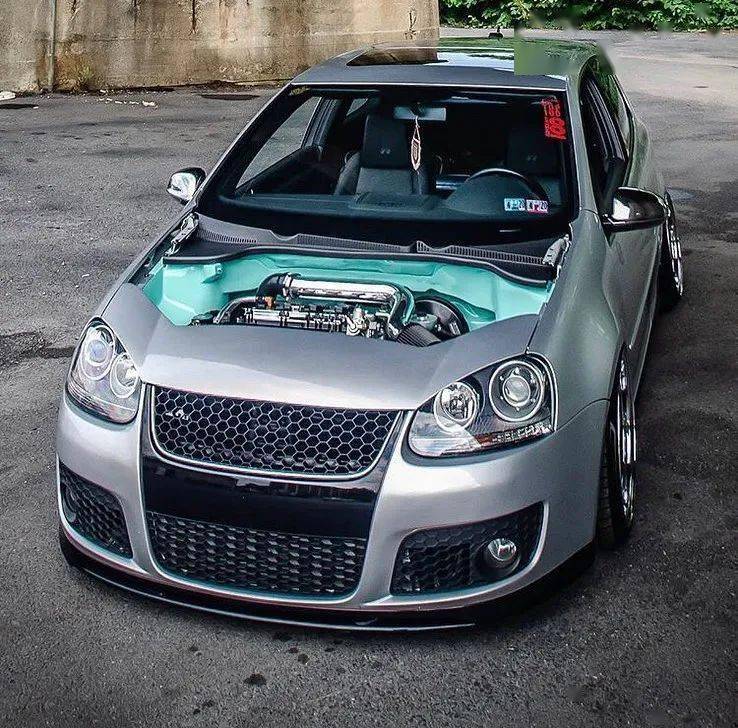 tiffany蓝装饰,优雅的大众高尔夫mk5