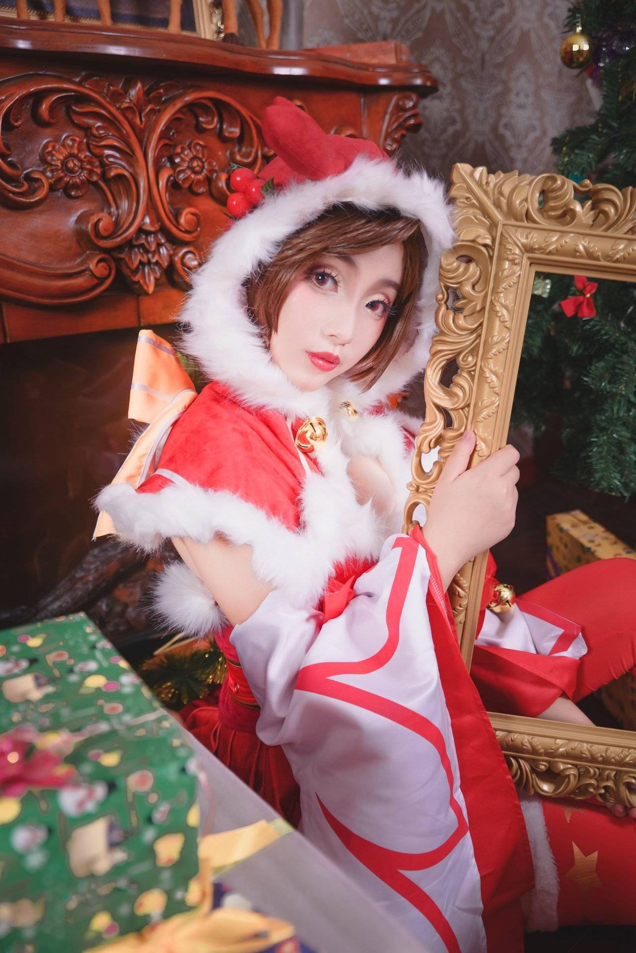 貂蝉圣诞恋歌cosplay今夜我就是你的圣诞礼物喜欢吗