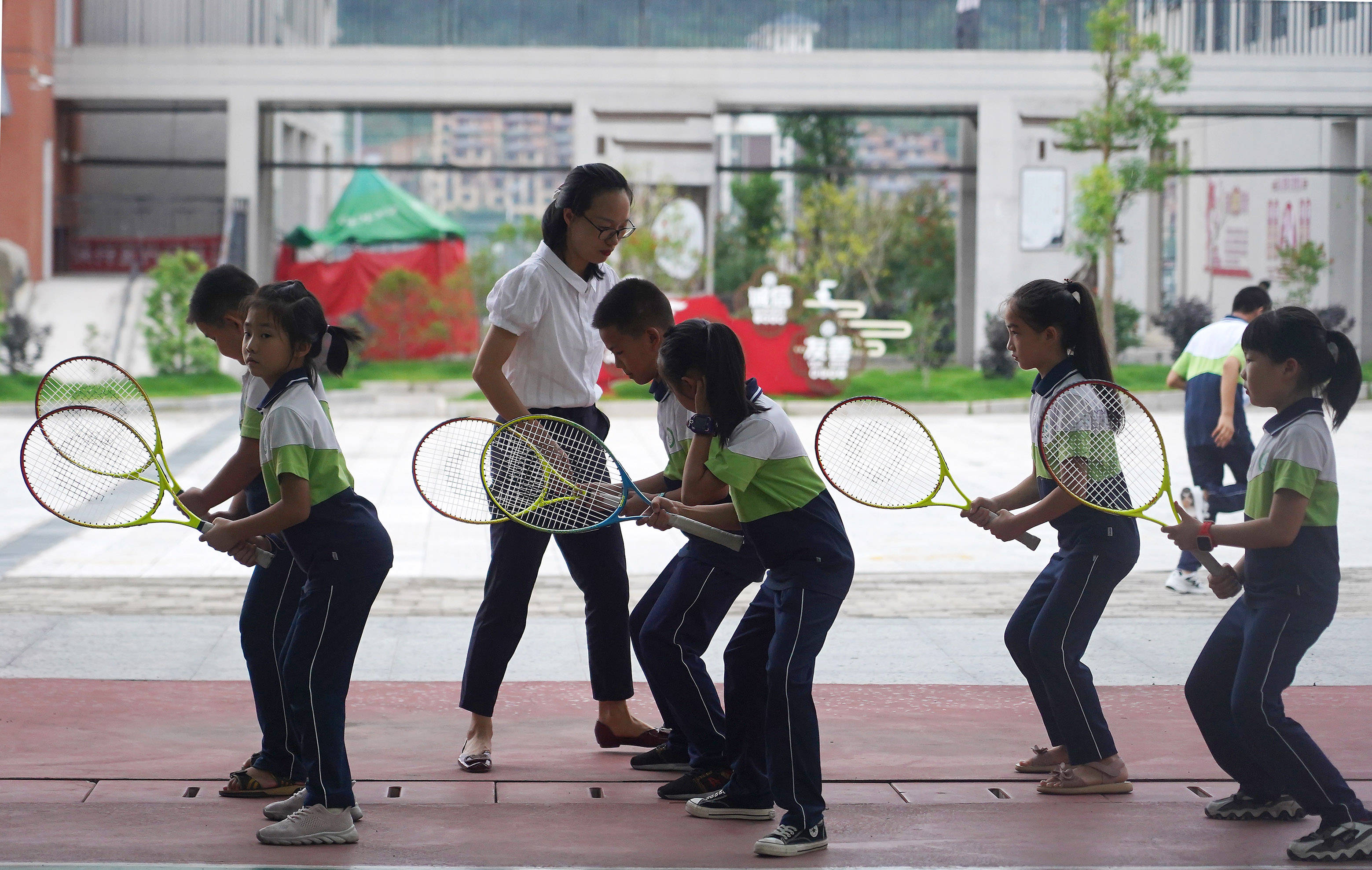 新学期的趣味网球课