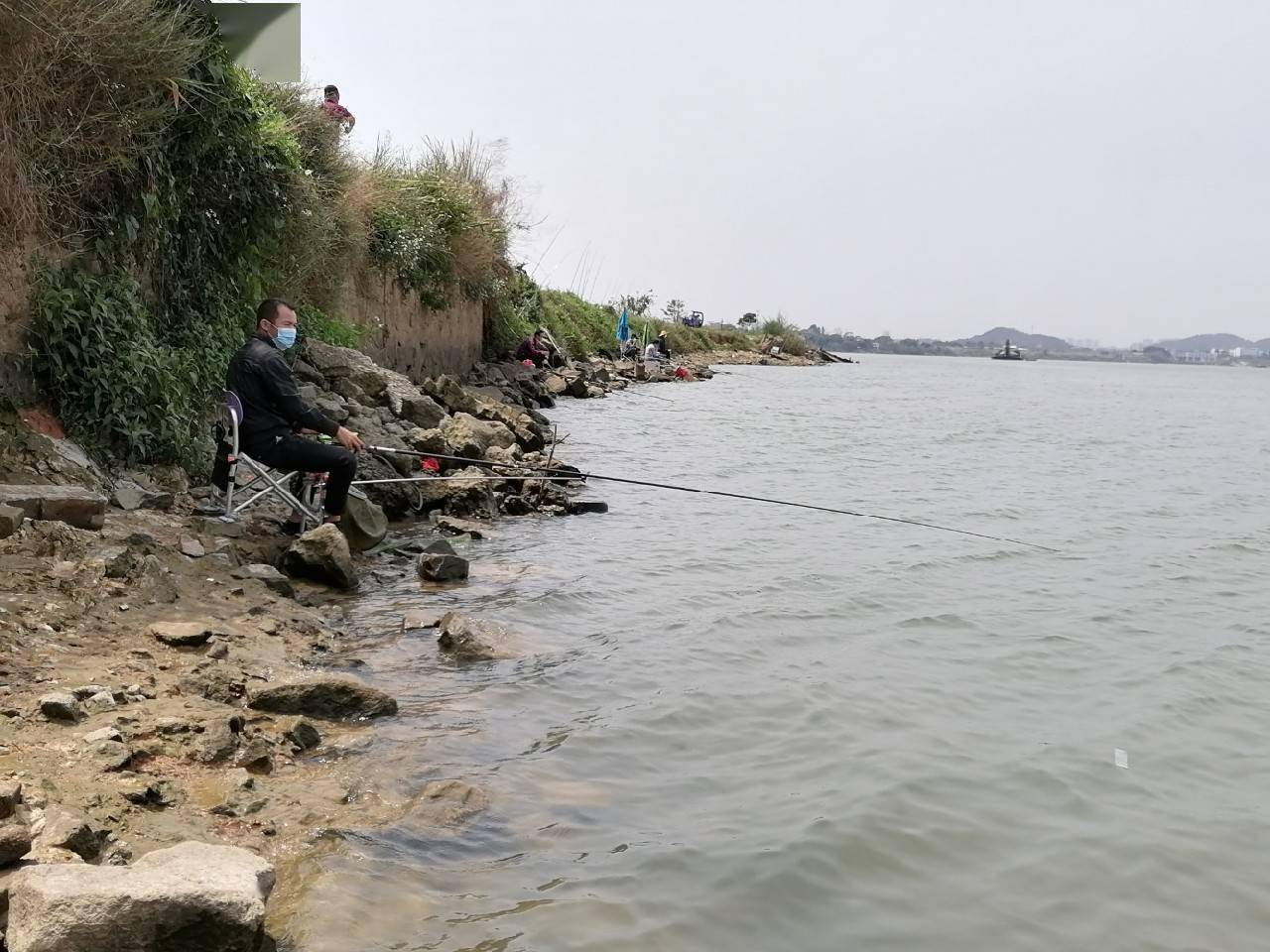 出钓东江,遇大红眼鱼,拉力超出你想象