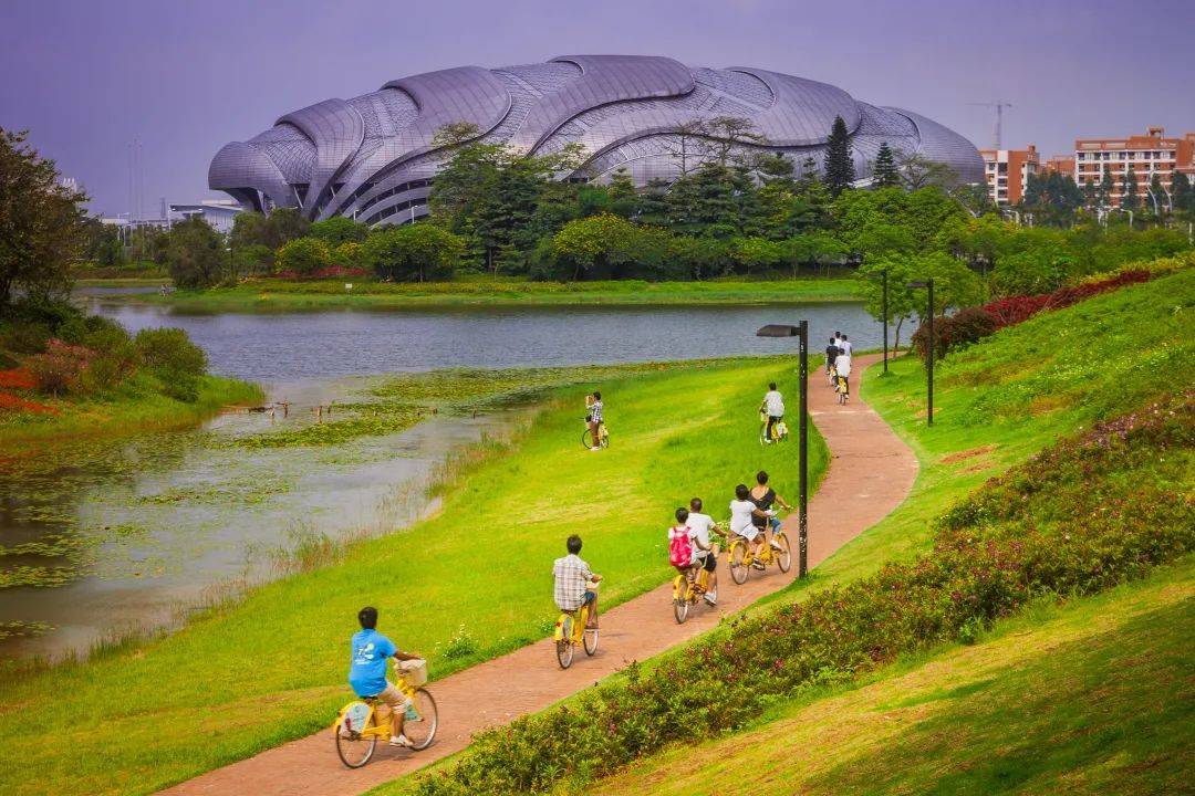 为什么番禺街坊最近都去环湖郊游?靓图曝光后,是心动的感觉了!_广州