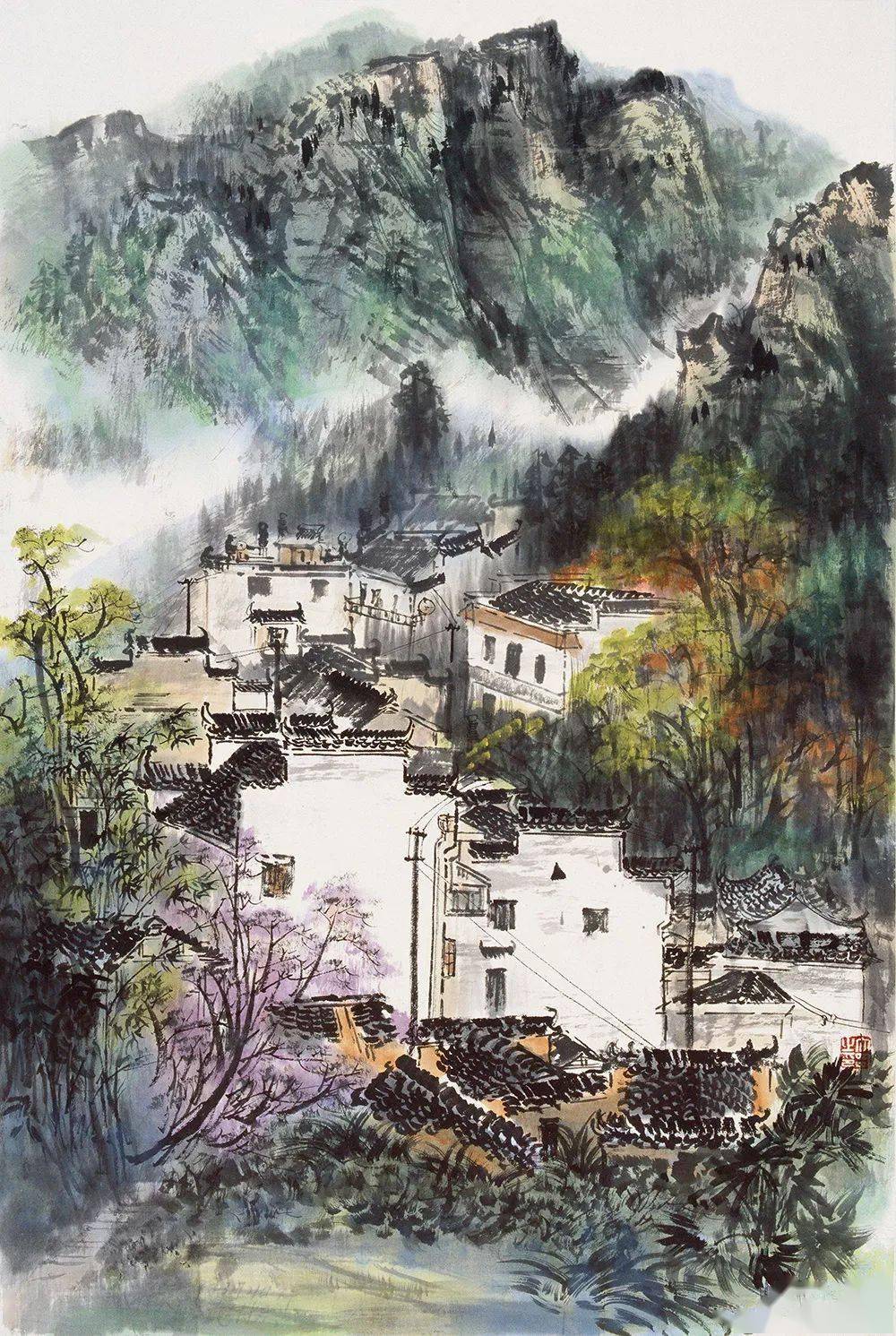 写生青绿山水顾大明视频