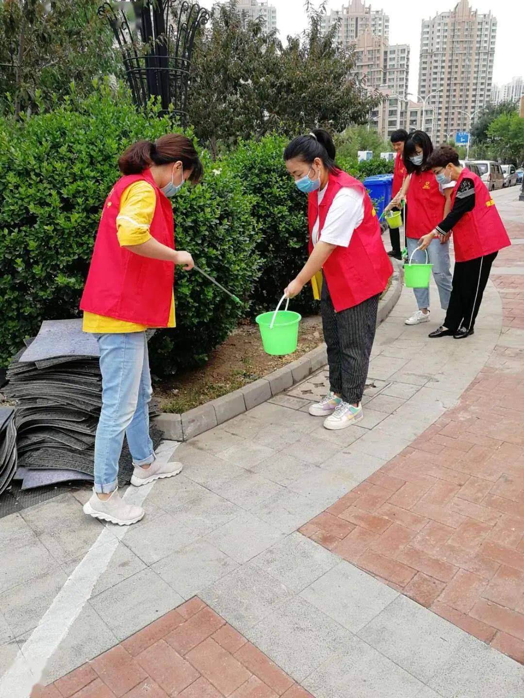 新河街道开展爱国卫生运动学雷锋志愿服务活动_社区