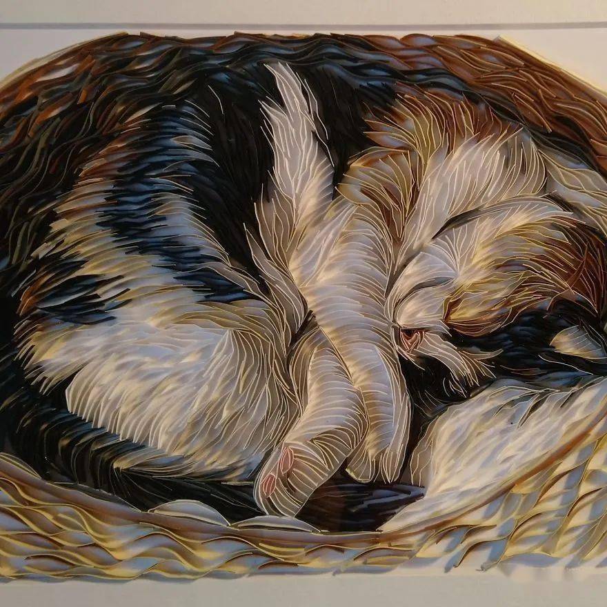 让人惊艳的用衍生纸画作