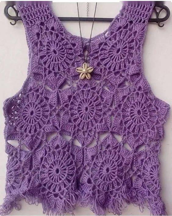 把学会的钩编花样拼出几件美衣每天都能换着穿附教程