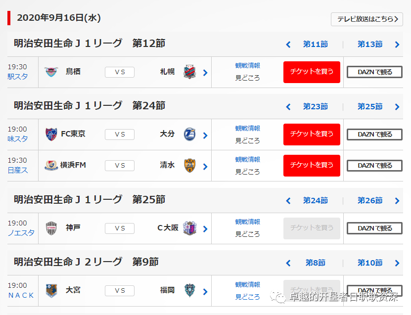 9月16日【飝哥-竞彩】日职乙:福冈黄蜂能否斩获四连胜?
