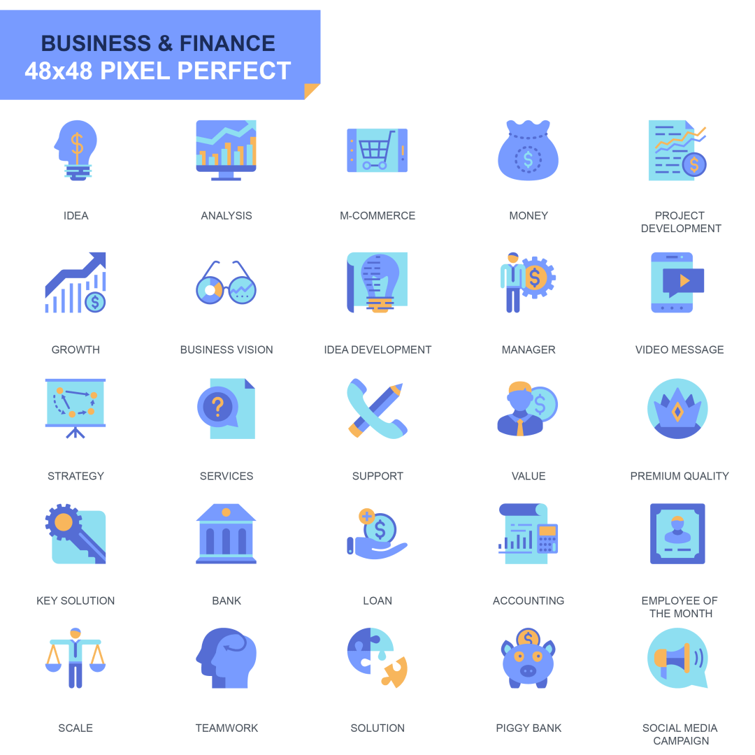 设计素材现代多领域蓝色扁平化设计图标psdjpgpngaieps