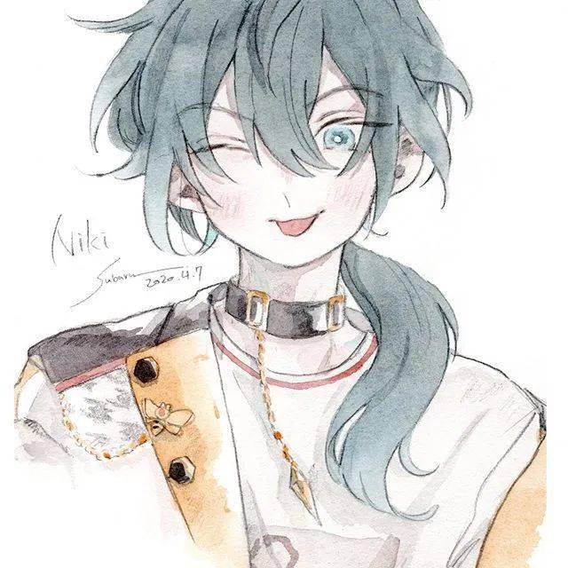 水彩画入门古风清新画风漫画人物素材