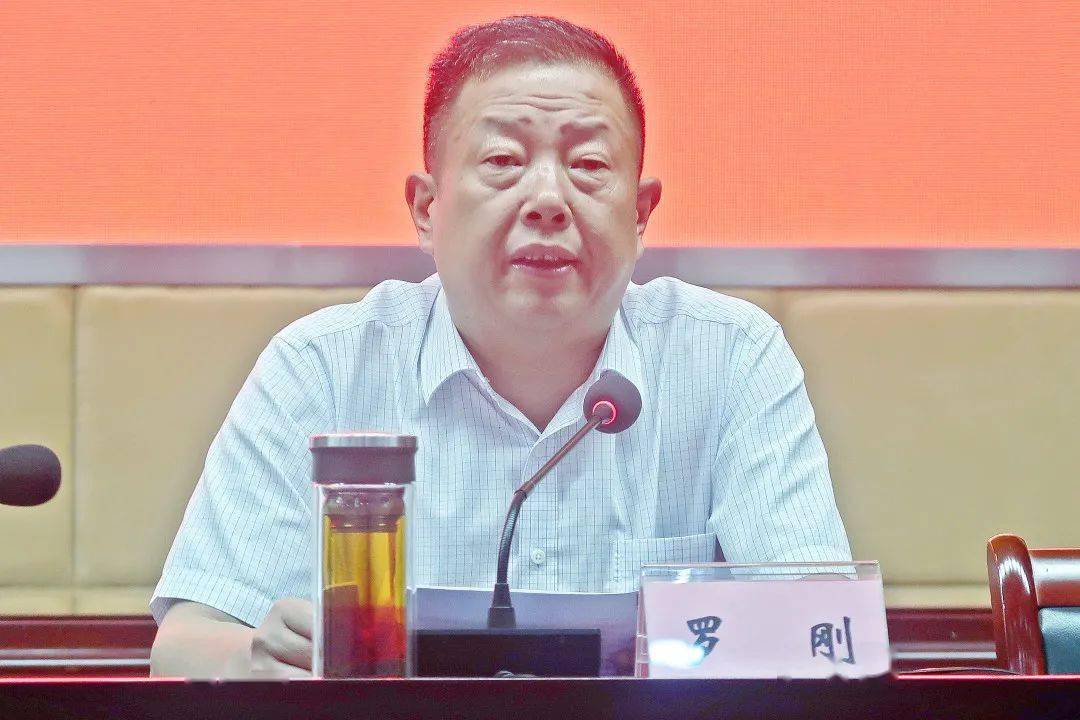 会议由县委书记罗刚主持.