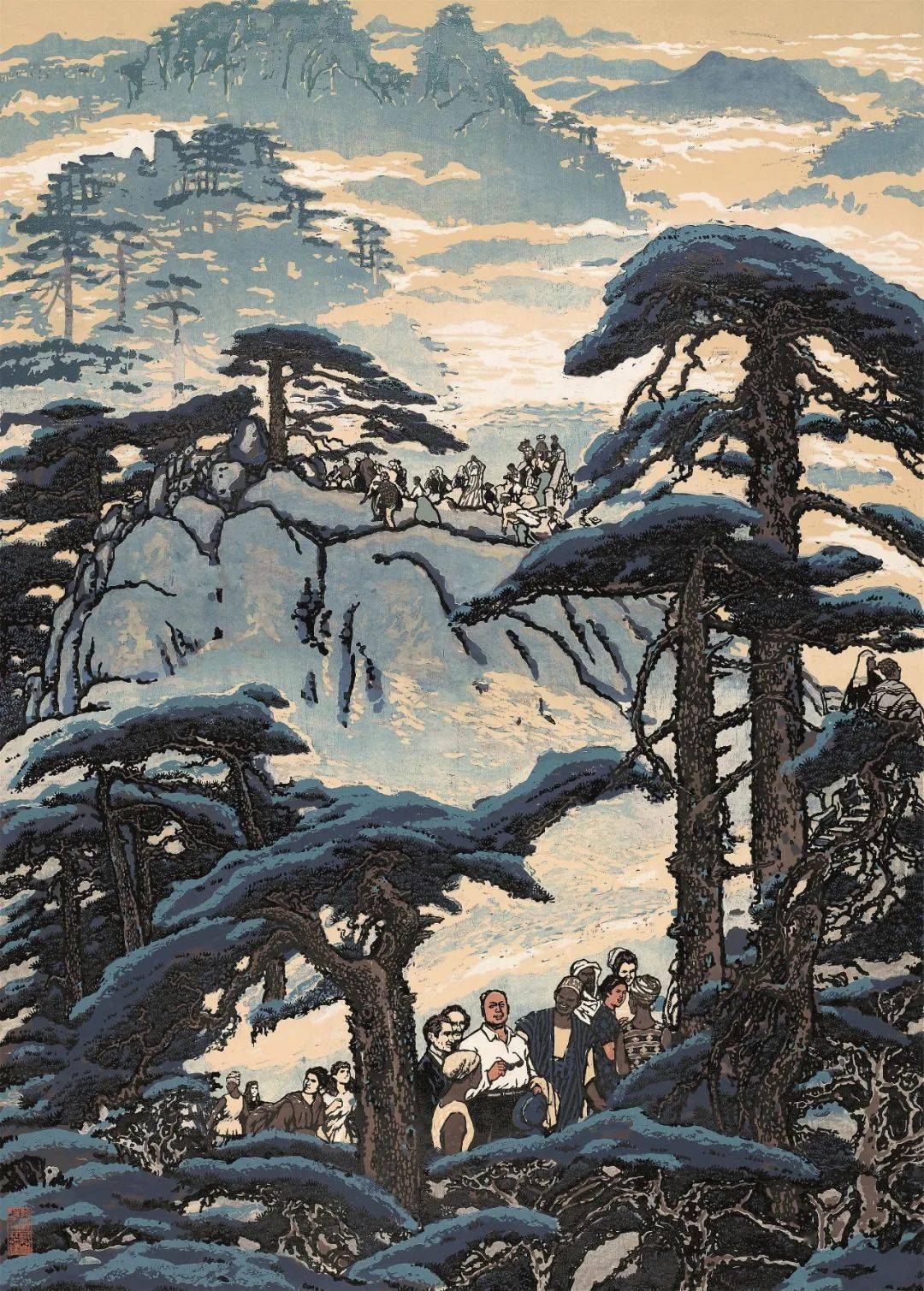 赖少其的黄山题材版画