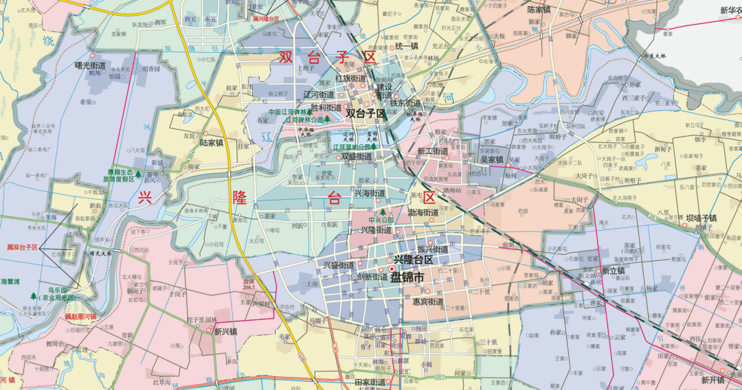 盘锦市地图全图 放大图片