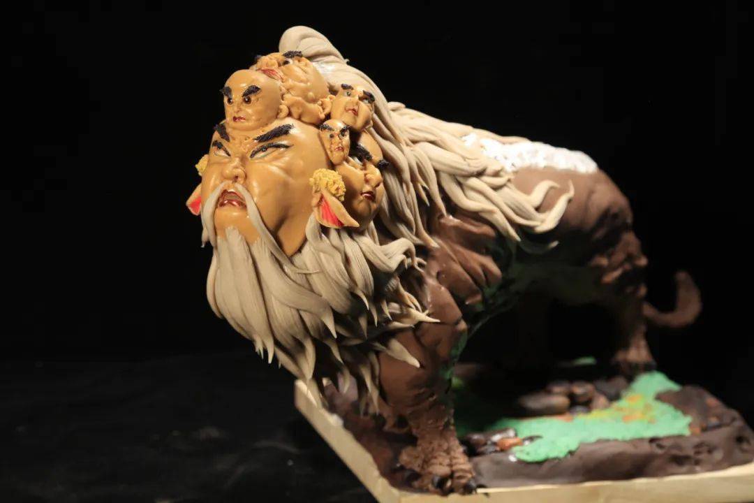 人物面塑艺人侯德强复活山海经神兽天团