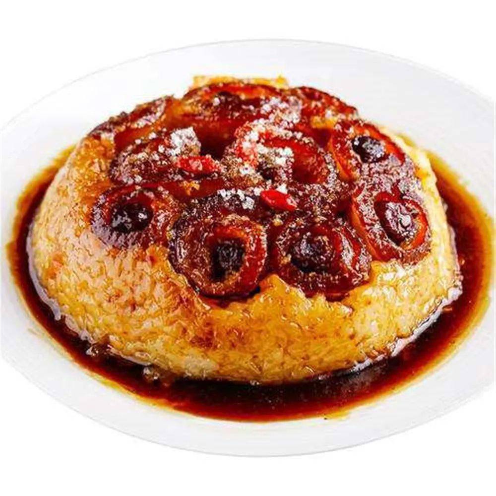 龙眼肉粉蒸肉酥肉掌中宝本味牛肉腊肉拼盘大刀耳片口水鸡蒸红薯绿色菜