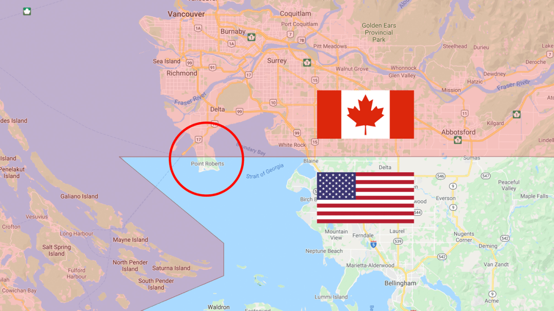 温哥华的地理位置图片