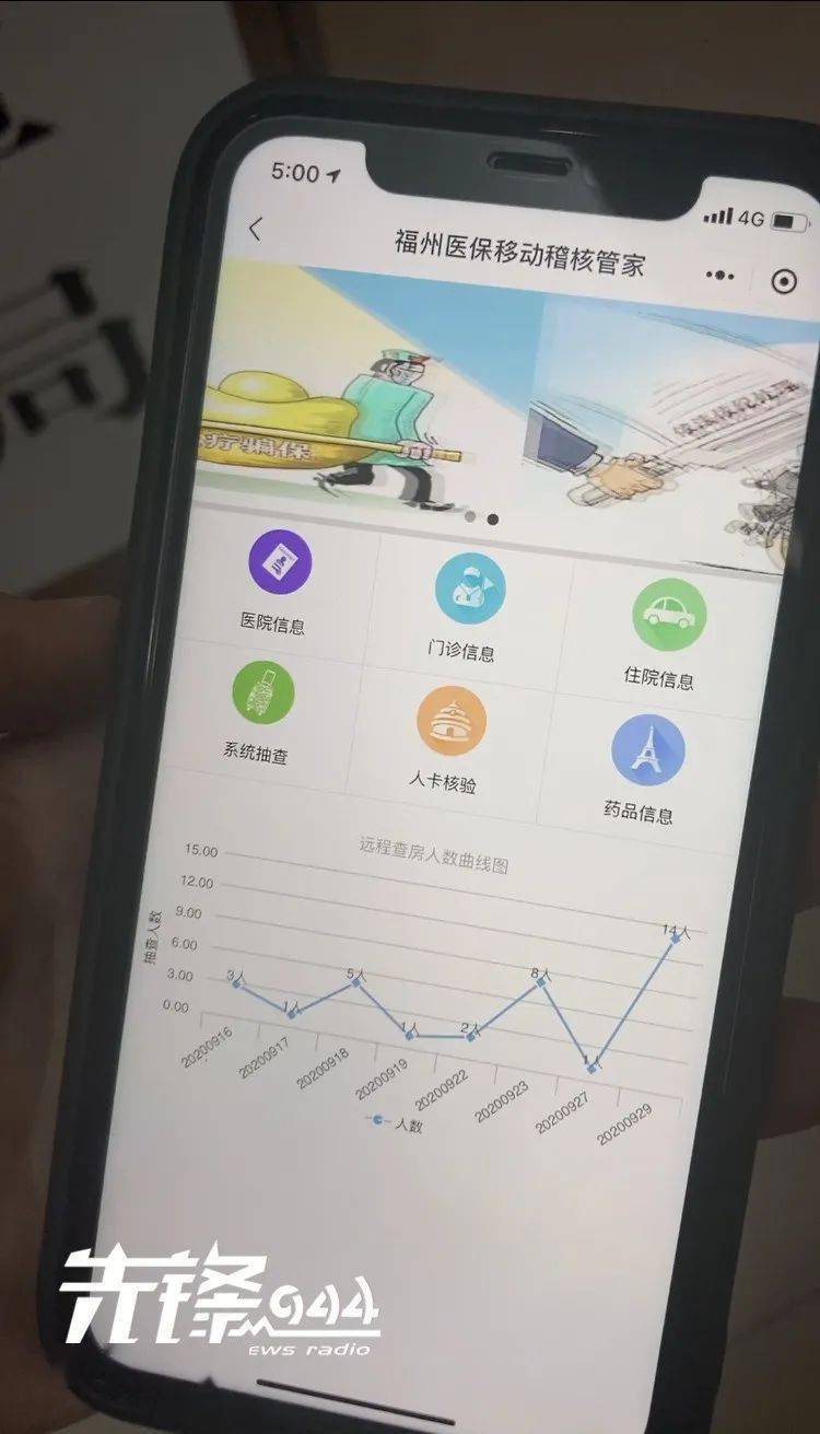 醫保部門和定點醫療機構相關負責人通過手機微信端搜索小程序