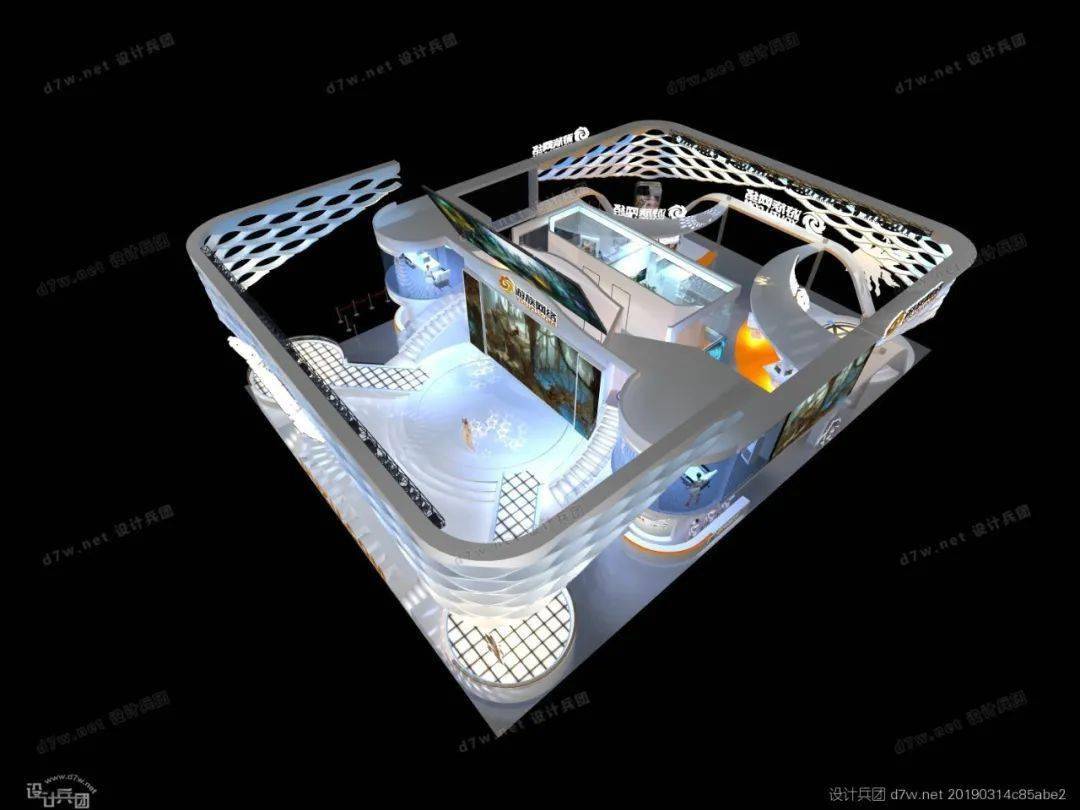 大展台这么玩500平以上科技感展台模型模型推荐