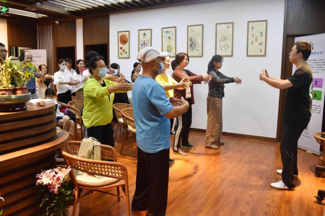 活动现场中医太极健康知识分享沙龙在北京永信中医馆如期举办
