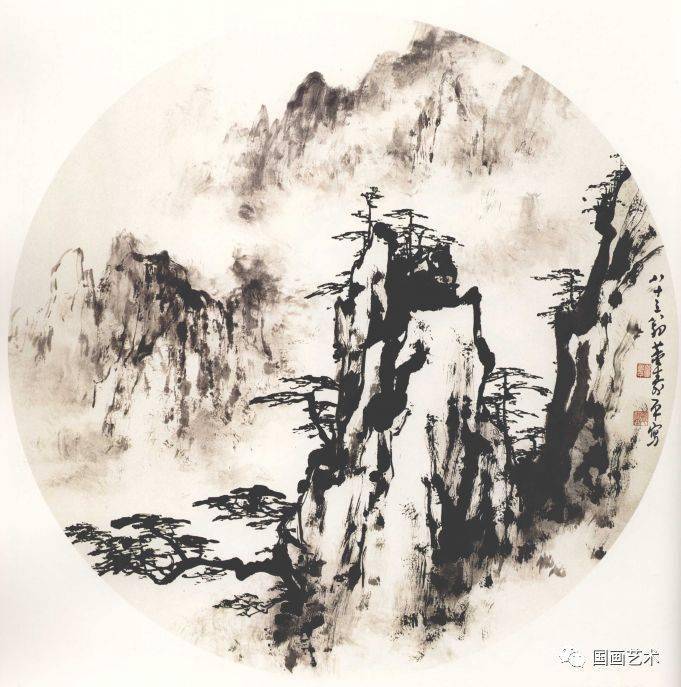 董寿平黄山小品欣赏