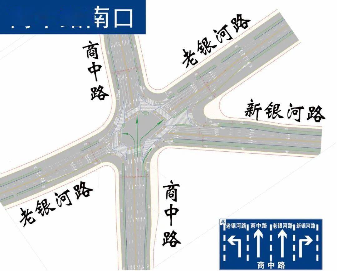 【温馨提醒】商河城区商中路银河路五叉口红绿灯通行规则_路口