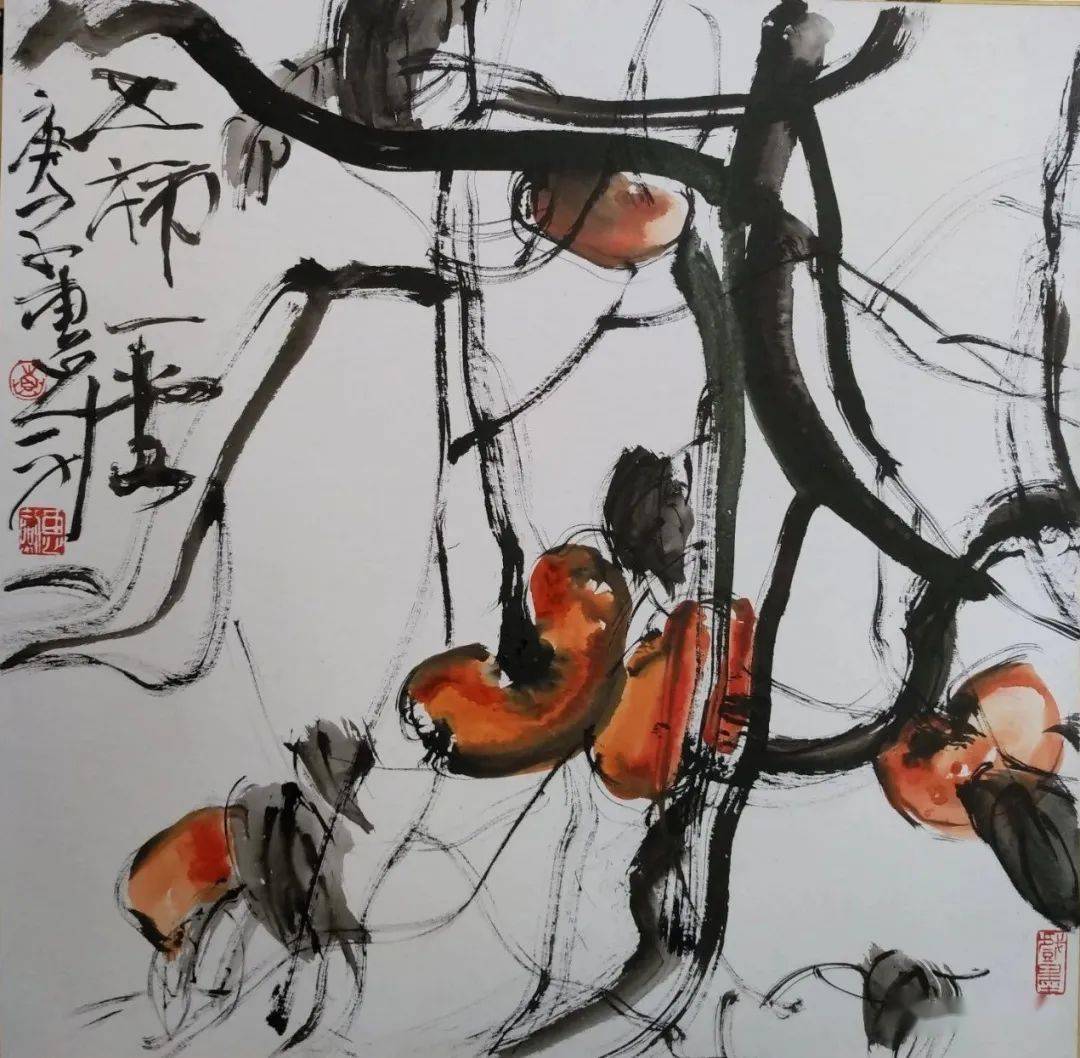 赵以人《繁花》 中国画 赵以人《紫气东来》 中国画 李金友《忆高原》
