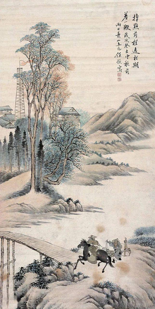 山水画中加人物树石别有情趣
