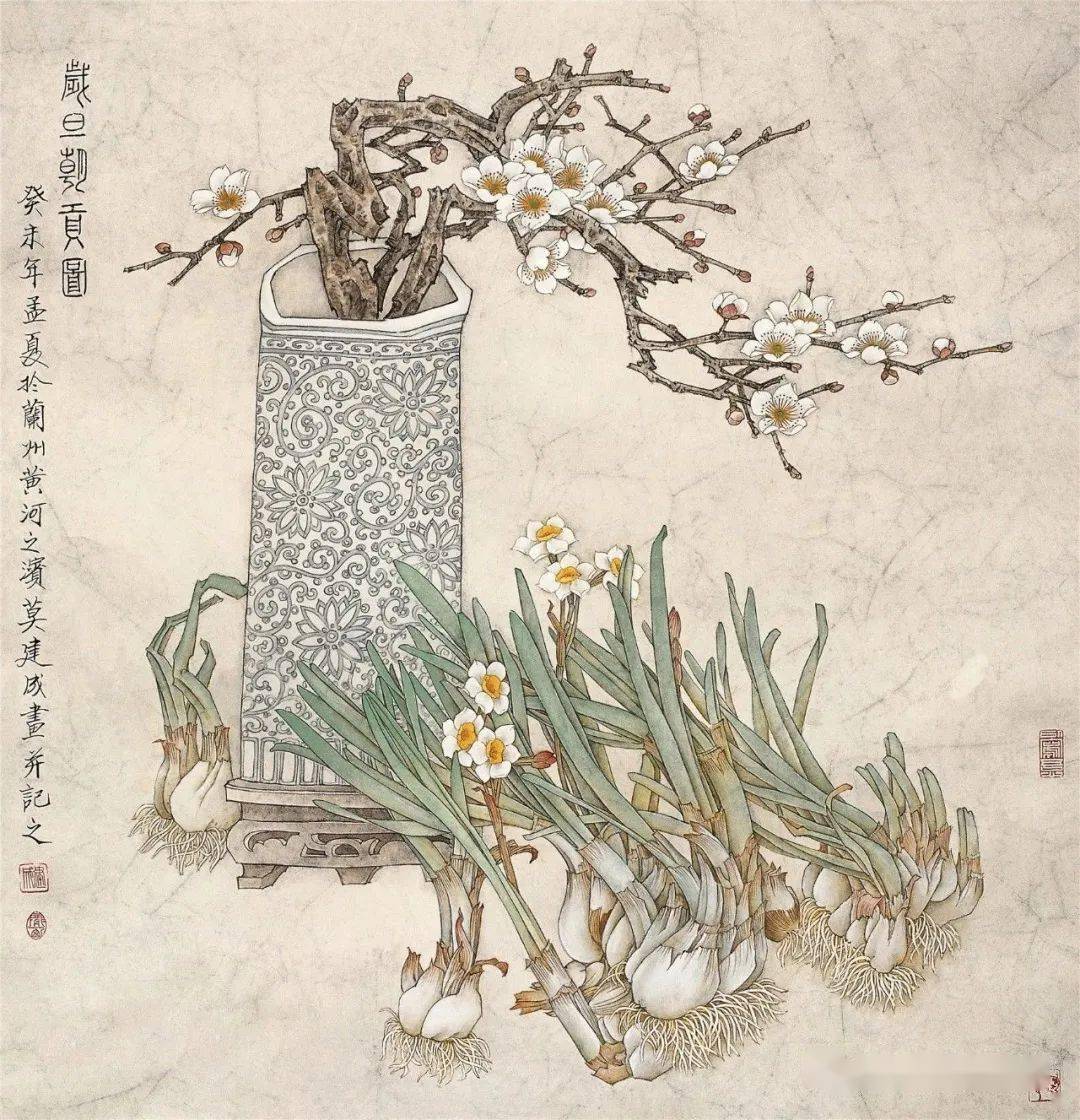 莫建成丨工笔花鸟作品欣赏