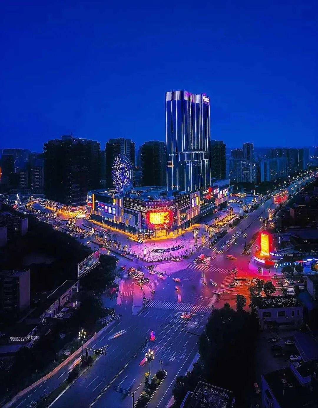 新都区夜景图片