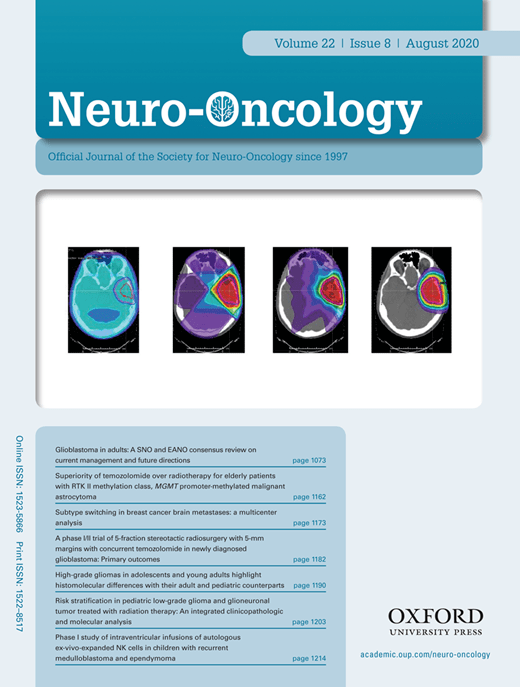 期刊速览neurooncology2020年8月文章