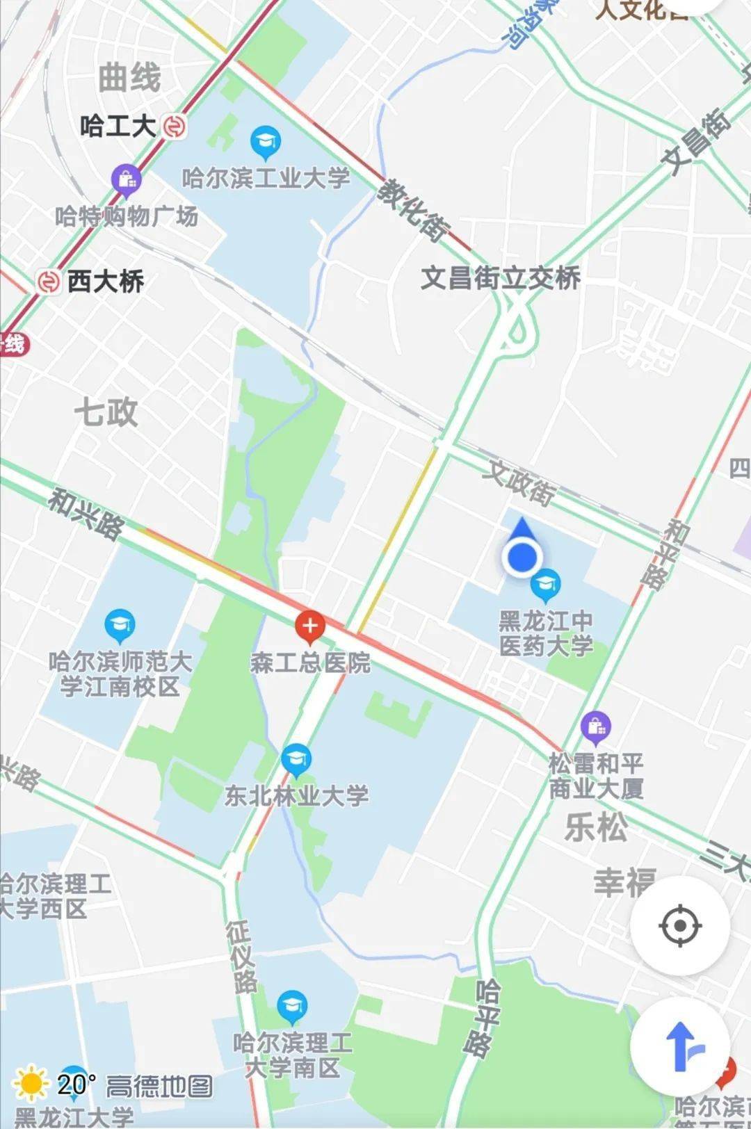 黑龙江中医药大学地图图片