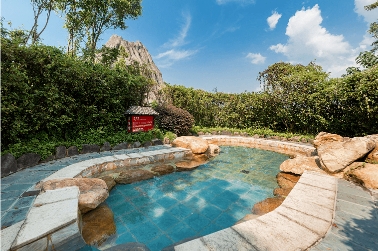 中国十佳温泉~佛冈4a森波拉火山温泉(夏玩冰川水谷 富硒温泉)1大1小