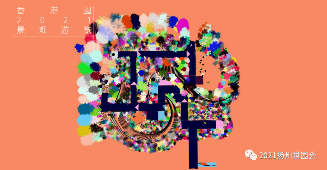 紧扣"绿色城市,健康生活"主题,香港展园规划设计用街道网格的脉络构建