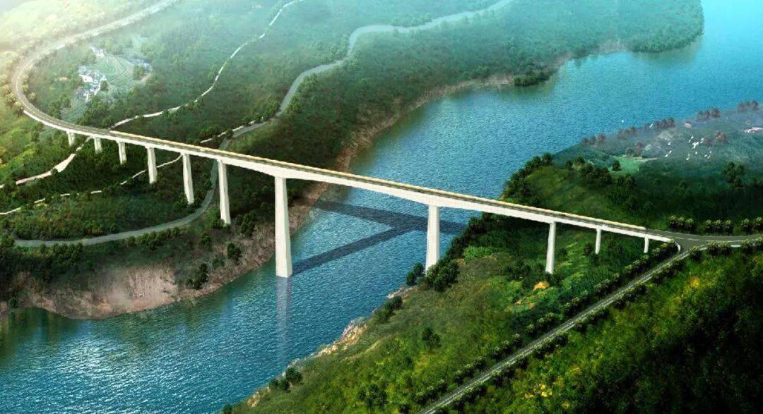 黑水河大桥建成后的示意图据三峡集团移民办驻现场工作人员介绍,双节