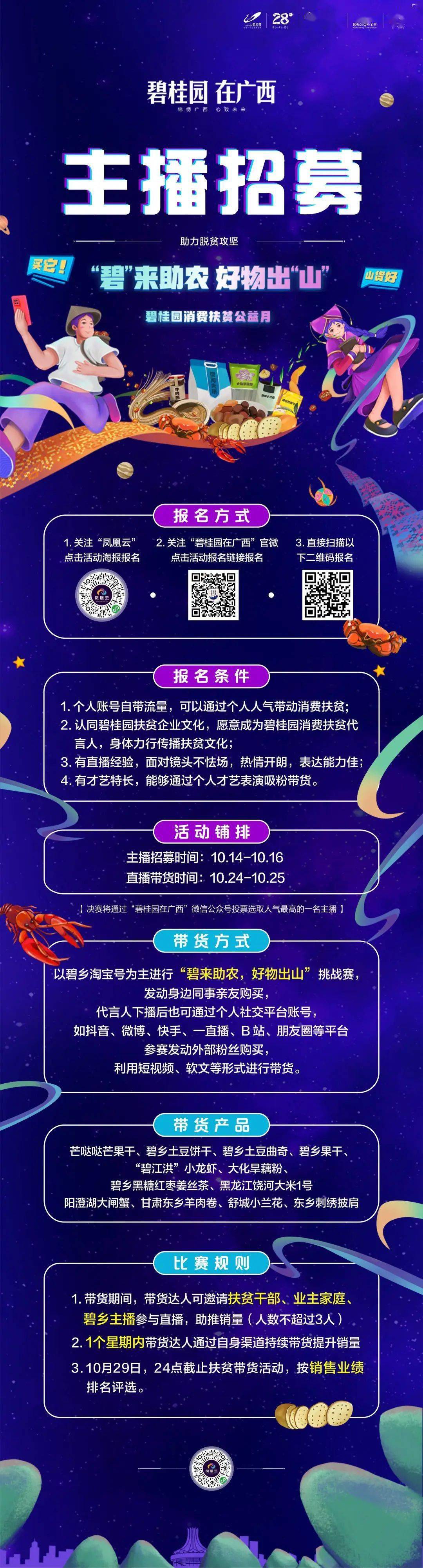 【主播招募令】碧桂园消费扶贫网络带货主播,找的就是你