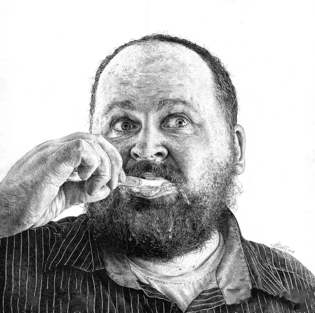 当摄影师迷上素描每一根毛发都如此逼真细致