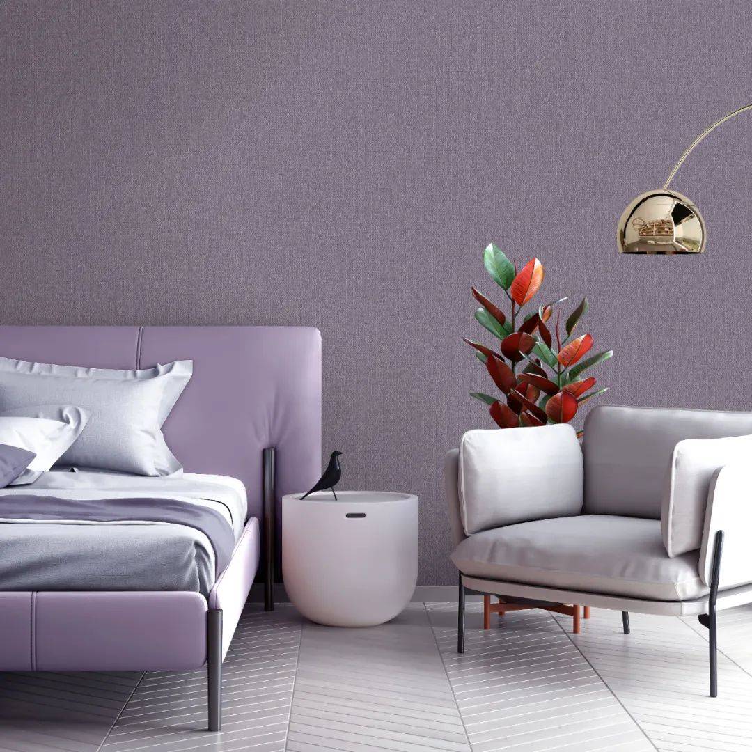 沁绣四季软装素色墙布的应用